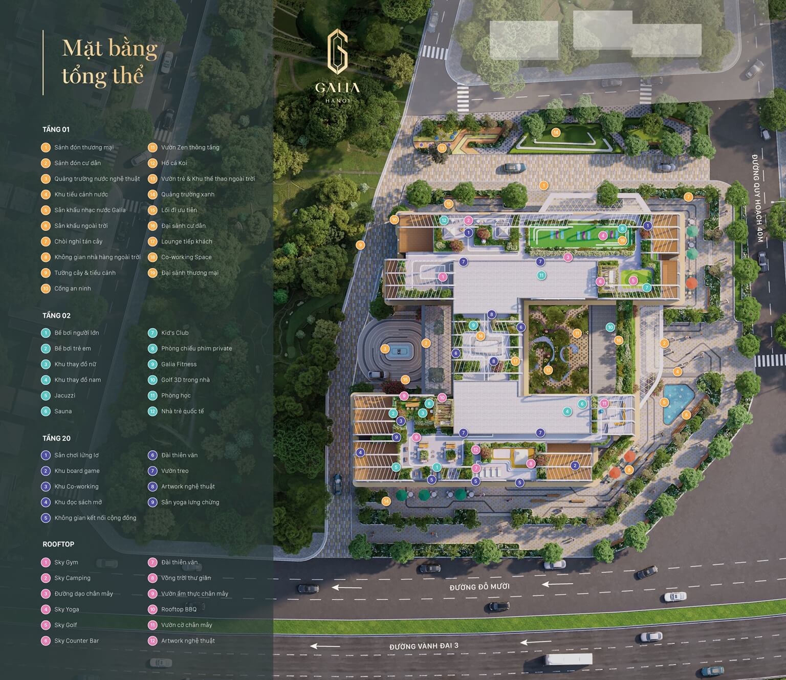 tiện ích dự án Mandarin Garden 3 yên sở